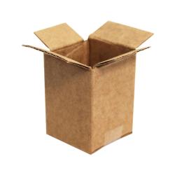 Caixa Kraft Canelada Simples 3x3x4 cm
