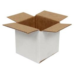 Caixa Branca Canelada Simples 5x5x5 cm