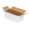 Caixa Branca Canelada Simples 8,5x3,5x3,5x3 cm