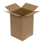 Caixa Kraft Canelada Simples 10x10x16 cm