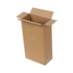 Caixa Kraft Canelada Simples 14x8x27 cm