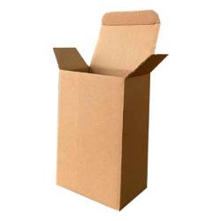 Caixa de Cartão Kraft 7,5x5x24 cm Simples Ondulada