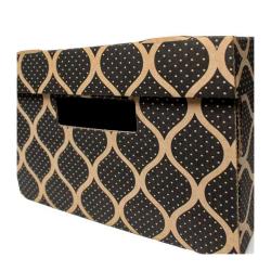 Caixa Preta 35x27x18cm - Caixa Ziplock Kraft