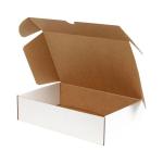 35,5x35,5x10 cm Caixa de Cartão Branca Com Fecho