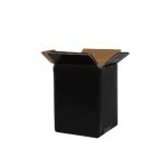 3x3x4 cm Encomenda Preto Corrugado Simples