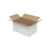 10x6x5 cm Encomenda Cartão Branco Simples Canelado