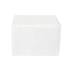 10x7x7 cm Pacote Branco Duplo Corrugado